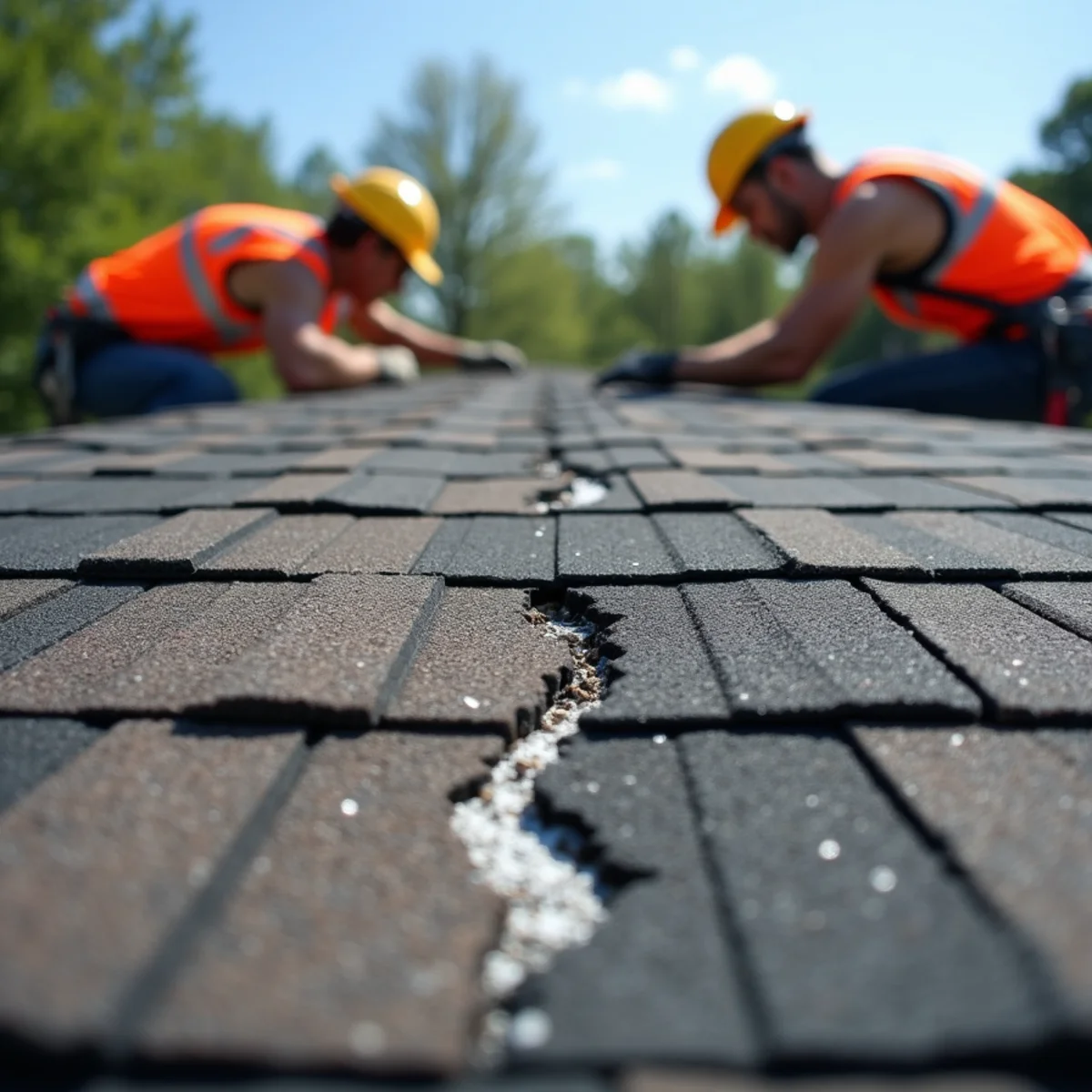 Class 4 impact-resistant architectural shingles installed on Little Rock residence