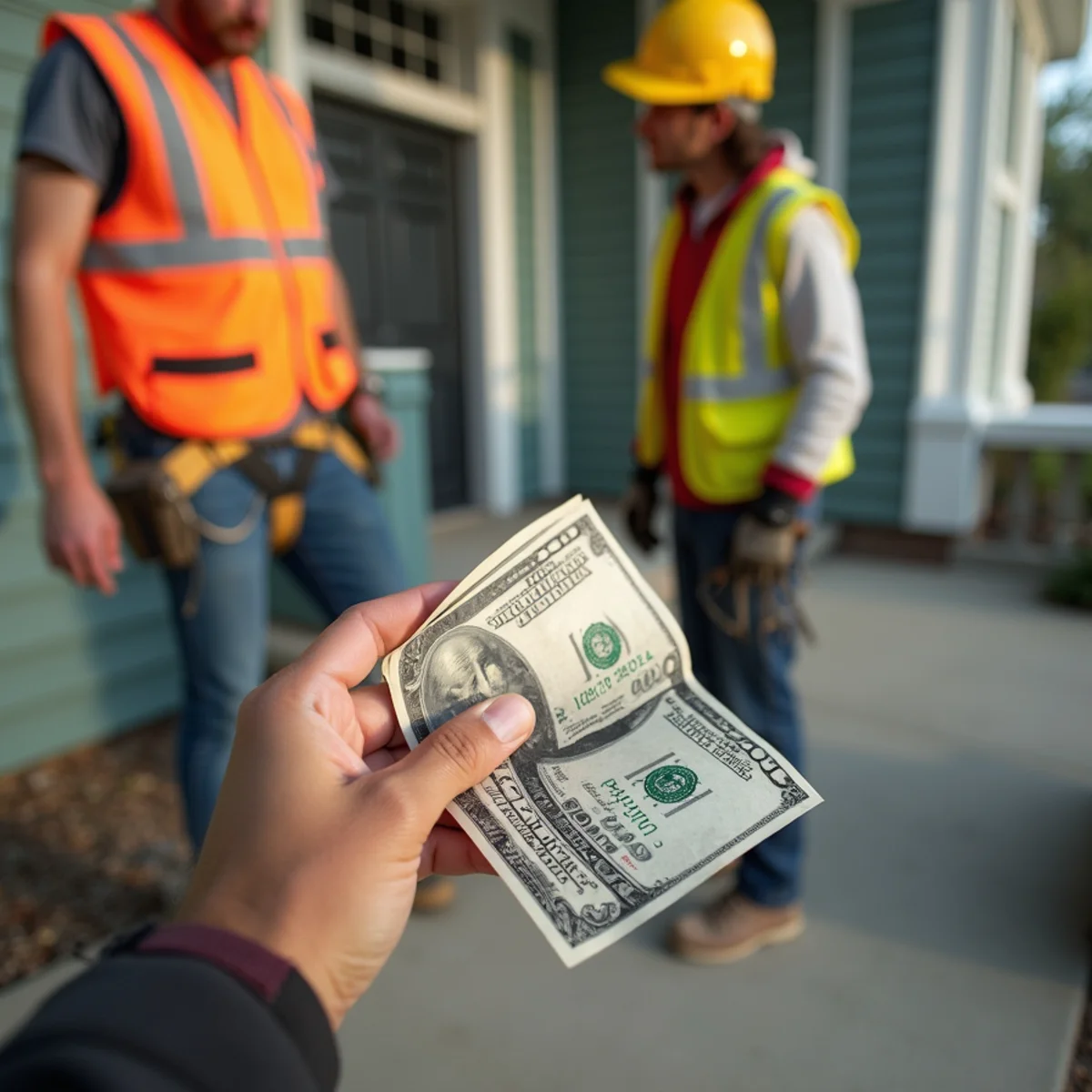 Contractor demanding upfront cash payment before roofing materials arrive